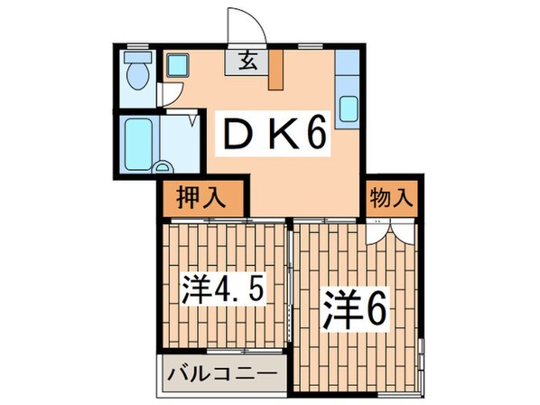 ハイネス大沢の物件間取画像